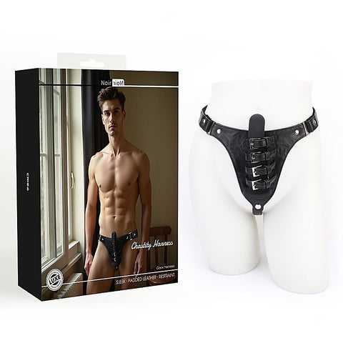 Adjustable Faux Leather Chastity Harness by Chisa - Male Chastity