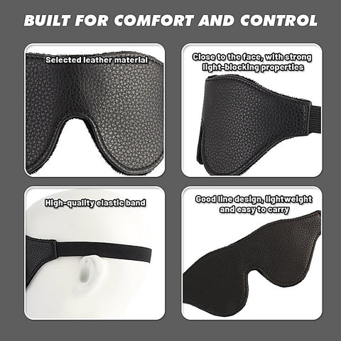 Go Black Blindfold Smooth Textured by Chisa - Masks And Blindfolds