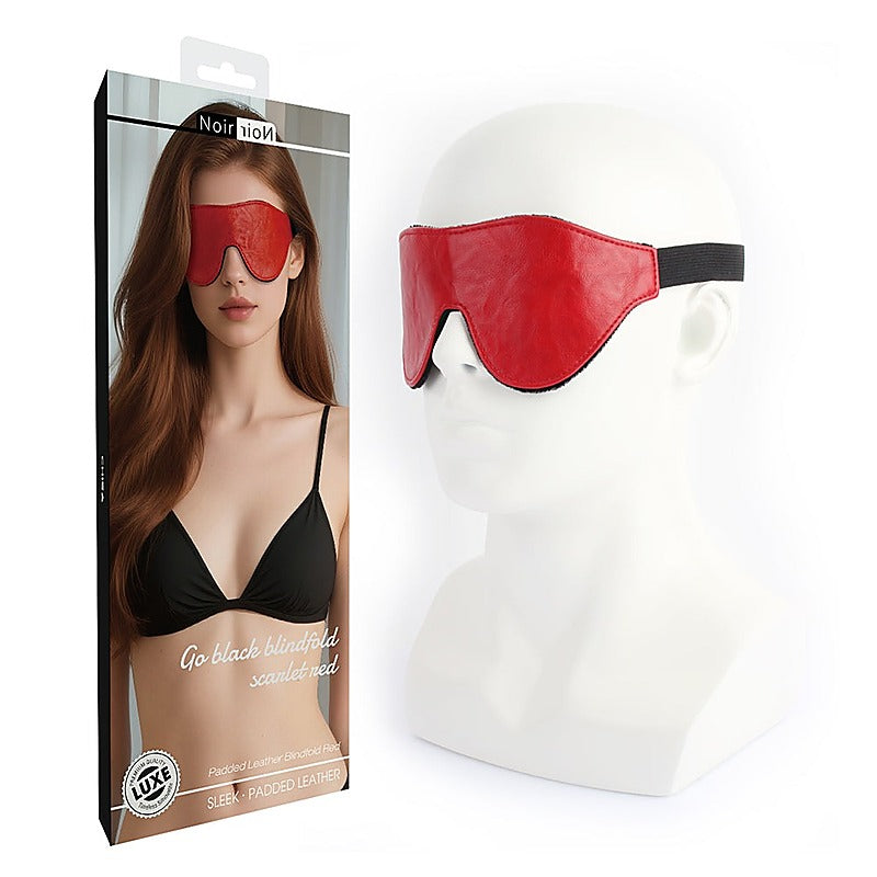 Go Black Faux Leather Blindfold by Chisa - Masks And Blindfolds