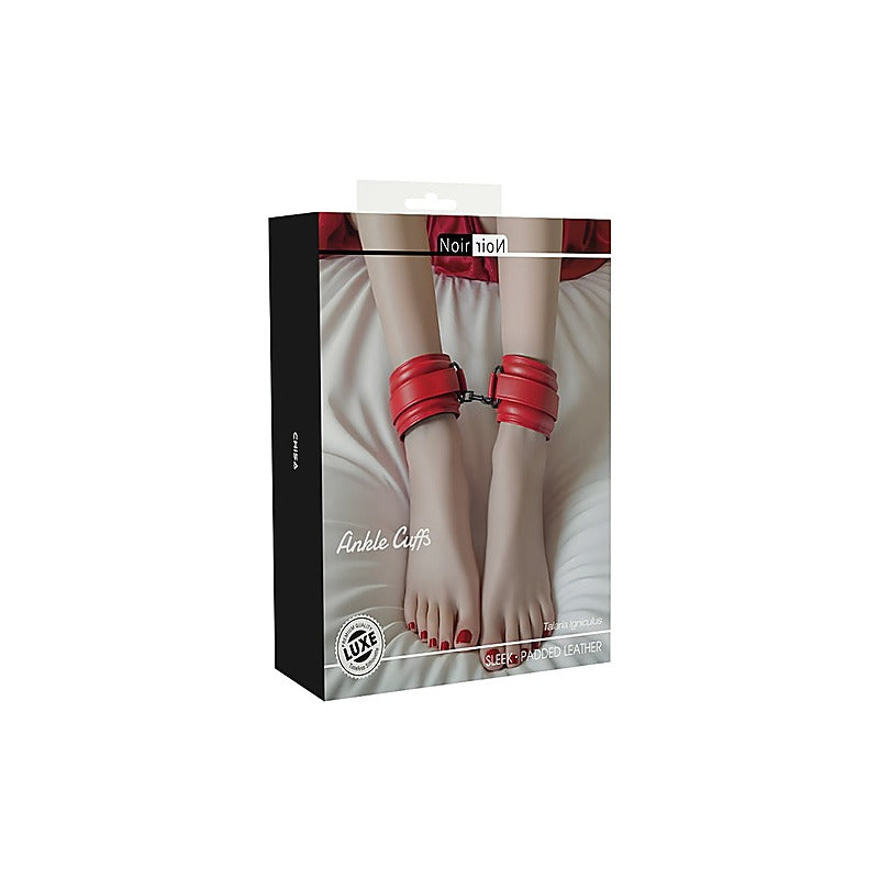Adjustable Faux Leather Ankle Cuffs by Chisa - Cuffs And Restraints