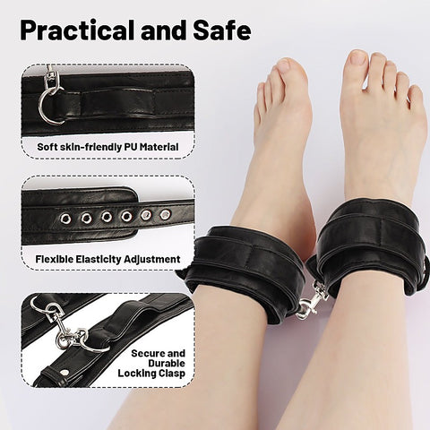Lock'em Adjustable Bondage Ankle Cuffs by Chisa - Cuffs And Restraints