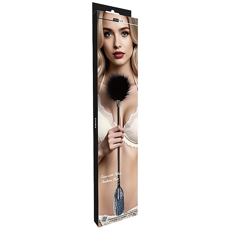 Snakeskin Tickle Feather Bondage Crop by Chisa - Whips And Crops