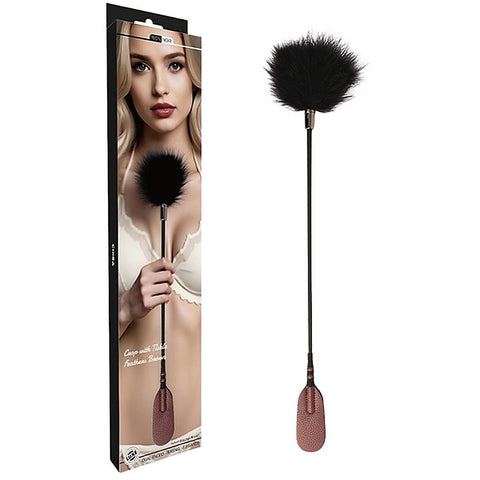 Smooth Textured Tickle Feather Bondage Crop by Chisa - Whips And Crops