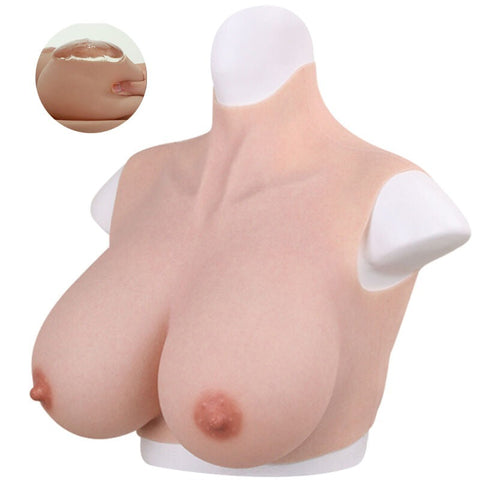 Breastplates Crossdresser Silicone Fake Tits by BDStyle