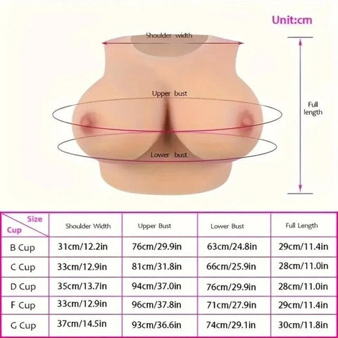 Round Collar Crossdresser Cotton Breast Forms by BDStyle