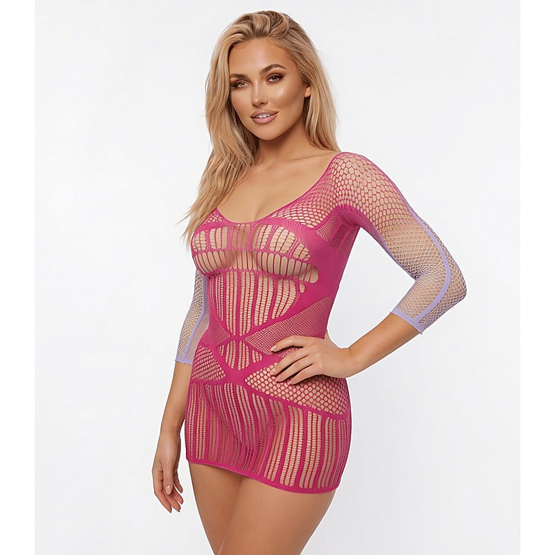 Sweet Tooth Berry Cobbler Ombré Dress by Love In Leather - Fancy Dress Ups