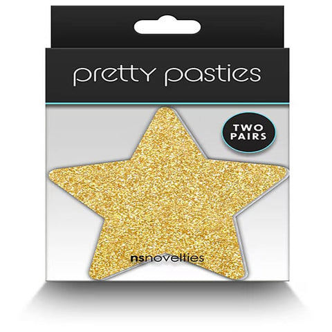 Pretty Nipple Pasties Glitter Stars by NS Novelties - Breast and Nipple Toys
