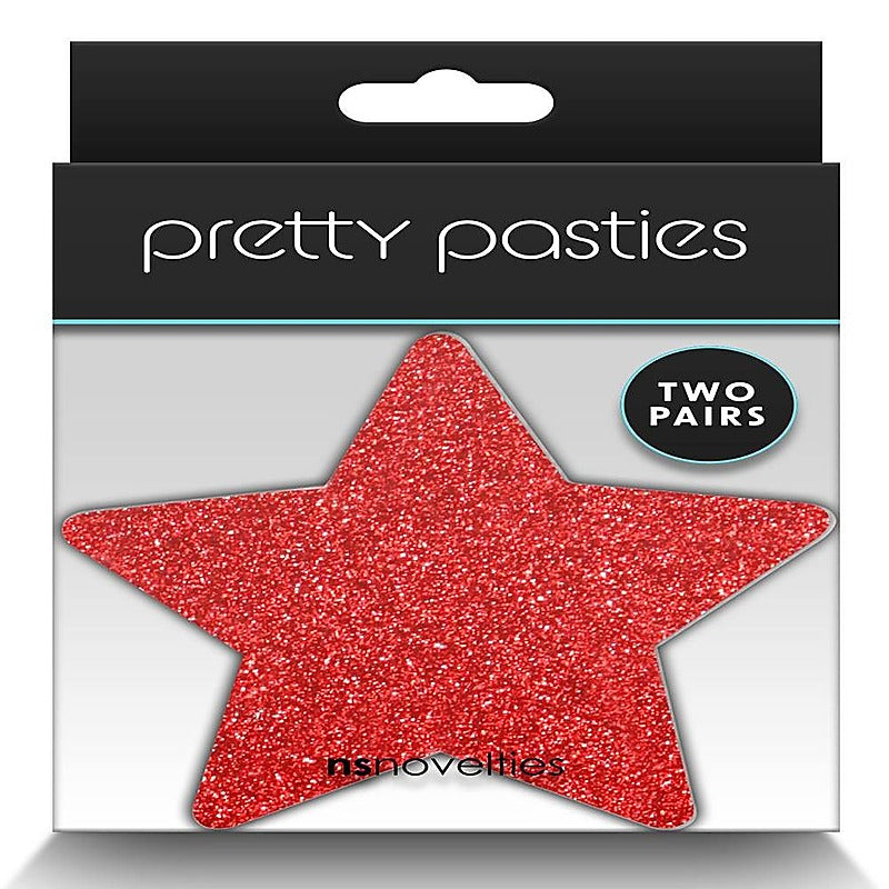 Pretty Nipple Pasties Glitter Stars by NS Novelties - Breast and Nipple Toys