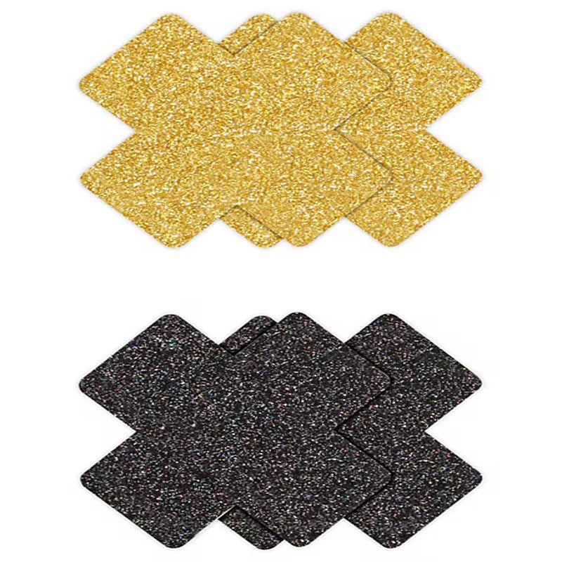 Pretty Womens Pasties Glitter Cross by NS Novelties - Breast and Nipple Toys