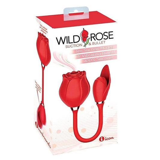 Wild Rose Air Pulse Vibe by Icon Brands - Clit Ticklers and Pulsators