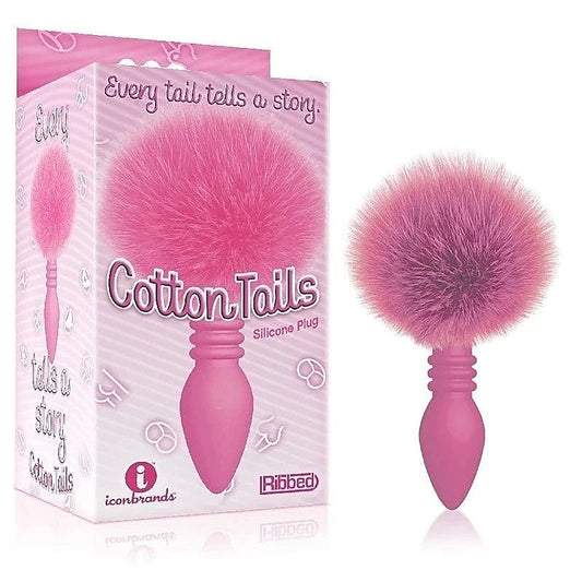 The 9's Cottontails Ribbed by Icon Brands - Butt Plugs