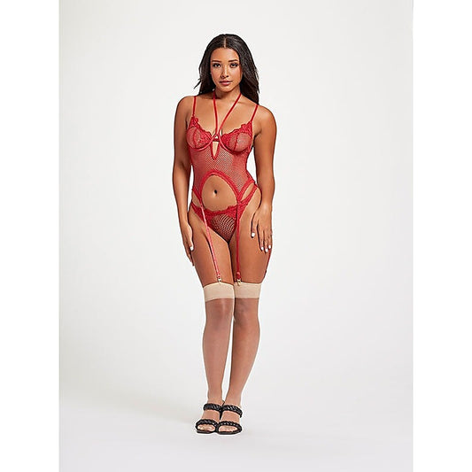 Nothing But Net Two Piece Camidoll Set - Babydolls and Chemises