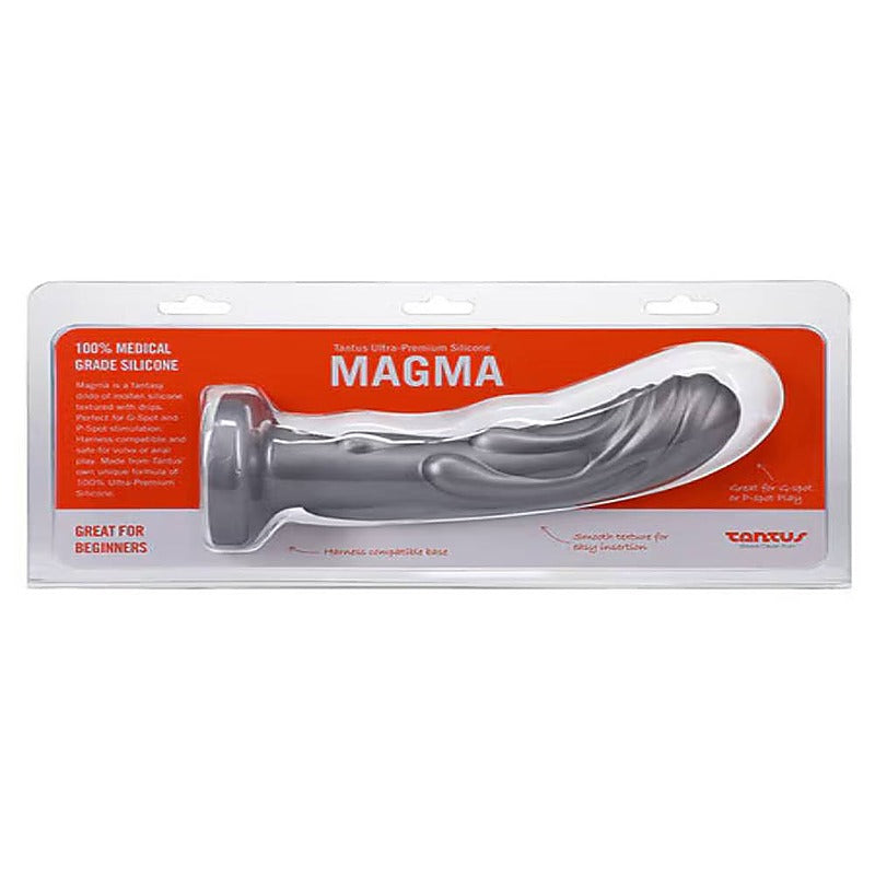 Tantus Magma Fantasy Silicone Dildo Textured Molten Design for Enhanced Pleasure - Realistic Dildos