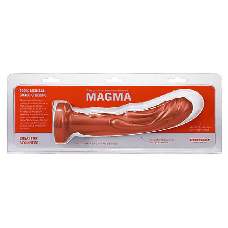 Tantus Magma Fantasy Silicone Dildo Textured Molten Design for Enhanced Pleasure - Realistic Dildos