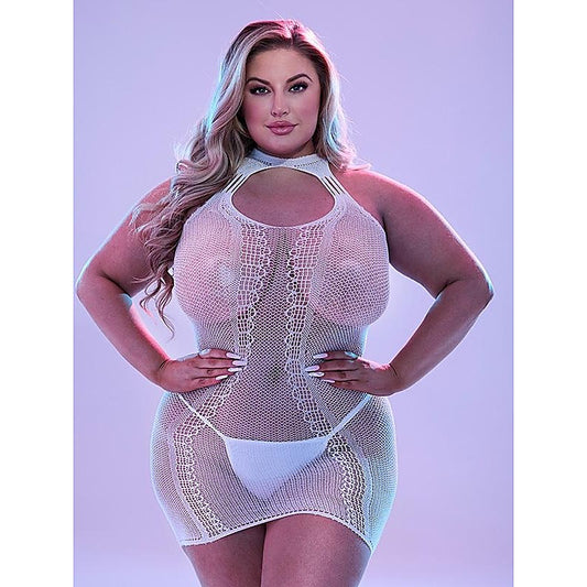 Lapdance Lingerie Glow In The Dark Mini Dress Queen - Babydolls and Chemises