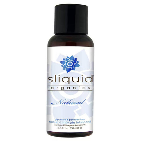 Sliquid Organics Natural Water Soluble Adult Lubricant with Aloe Vera - Water Based Lubes