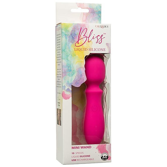 Bliss Liquid Silicone Rechargeable Mini Wand Massager - Body Wands