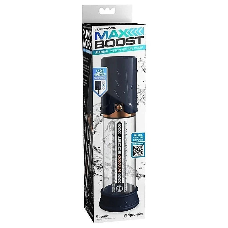 Pump Worx Max Boost Male Penis Pump by Pipedream - Pumps, Extenders and Sleeves