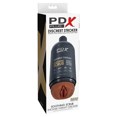 PDX Plus Shower Therapy Soothing Scrub Mens Masturbator - Masturbators and Strokers