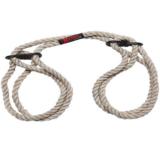 Kink Merci Bind and Tie Hemp Cuffs by Doc Johnson - Cuffs and Restraints