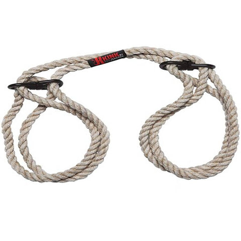 Kink Merci Bind and Tie Hemp Cuffs by Doc Johnson - Cuffs and Restraints