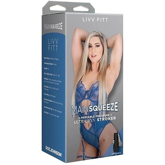 Main Squeeze Livv Fitt Ultraskyn Stroker by Doc Johnson - Masturbators and Strokers