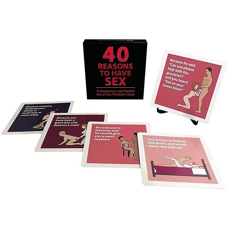 40 Reasons to Have Sex Position Card Game by Kheper Games - Sex Games, Coupons and Tricks