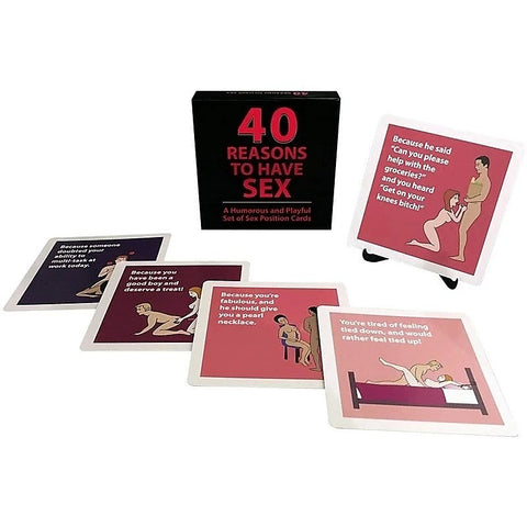 40 Reasons to Have Sex Position Card Game by Kheper Games - Sex Games, Coupons and Tricks