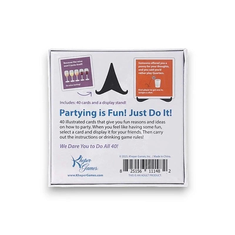 Kheper Games 40 Reasons to Party Adult Game - Sex Games, Coupons and Tricks