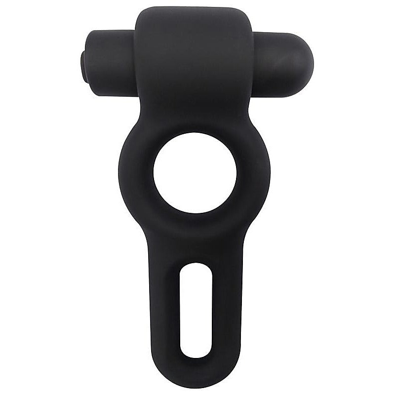 Nero Liquid Silicone Vibe Dual Cock Ring by Evolved - Silicone Cock Rings