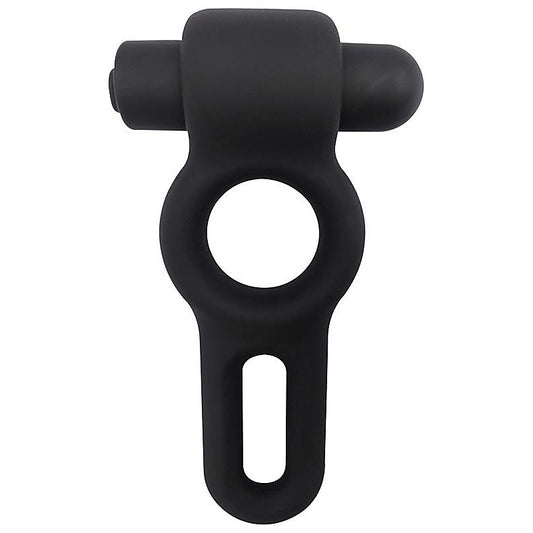 Nero Liquid Silicone Vibe Dual Cock Ring by Evolved - Silicone Cock Rings