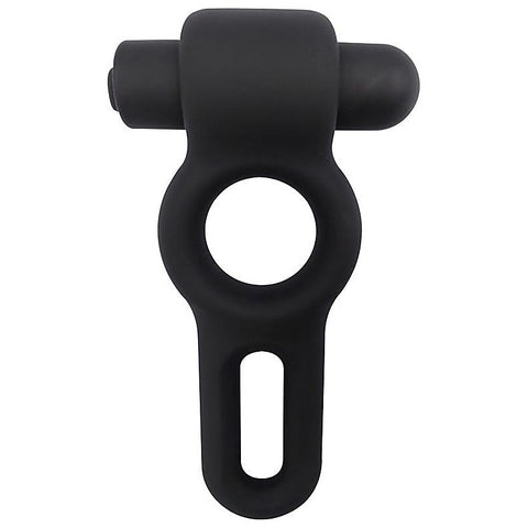 Nero Liquid Silicone Vibe Dual Cock Ring by Evolved - Silicone Cock Rings