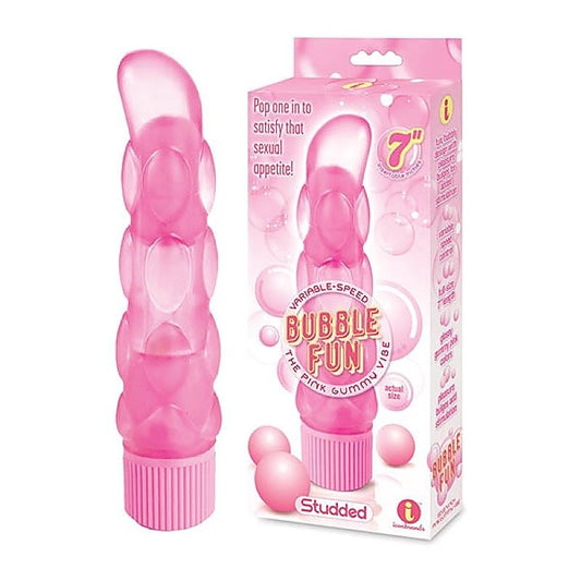 The 9's Studded Bubble Silicone Vibrator by Icon Brands - G-Spot Vibrators