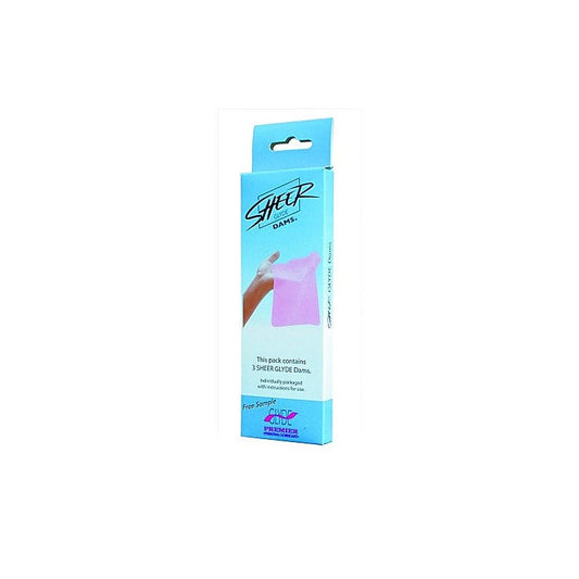 Oral Sheer Dental Dam Pink Strawberry by Glyde Condoms - Condoms