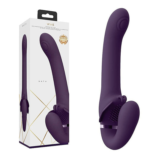 Vive SATU USB Rechargeable Strapless Strap On by Shots Toys - Strap On Sextoys