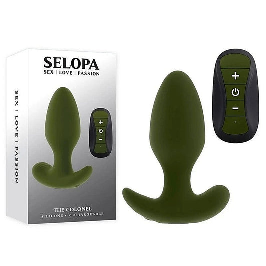 Selopa THE COLONEL Butt Plug with Wireless Remote - Butt Plugs