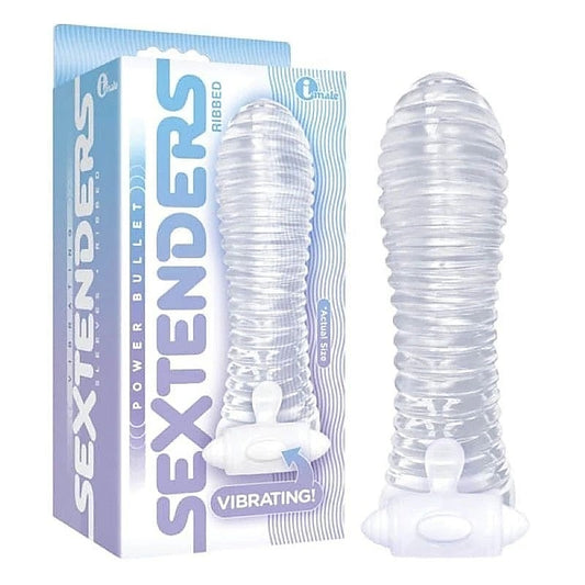 The 9's Vibrating Sextenders - Ribbed by Icon Brands - Pumps, Extenders and Sleeves