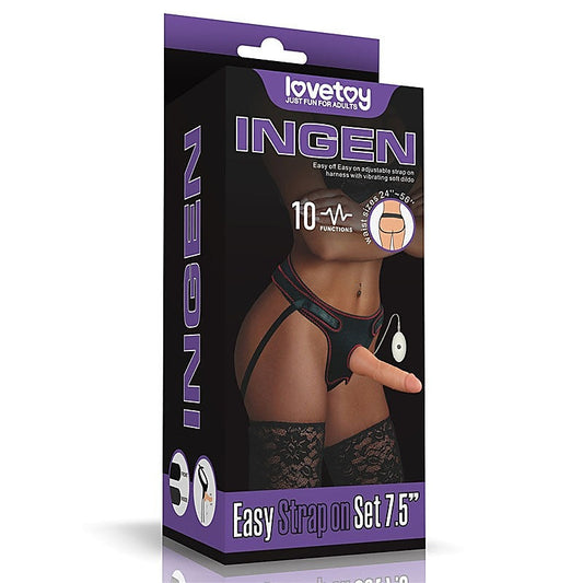 Ingen Vibrating Easy Strap-On Set by Lovetoy - Strap On Sextoys
