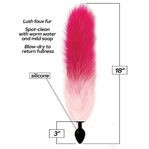 Foxy Fox Tail Silicone Butt Plug by Icon Brands - Butt Plugs
