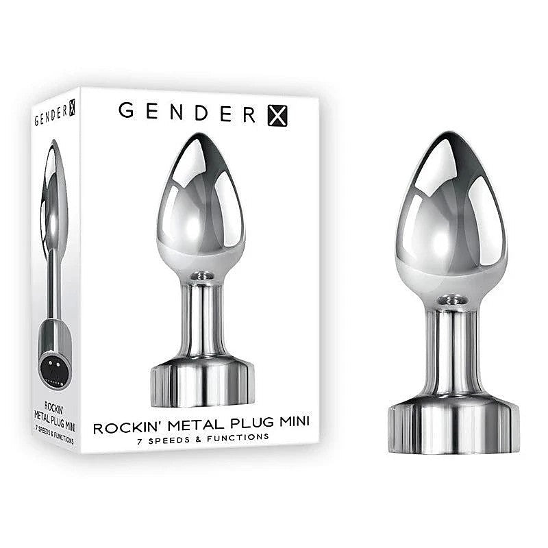 Gender X Rockin USB Rechargeable Vibrating Mini Butt Plug - Butt Plugs