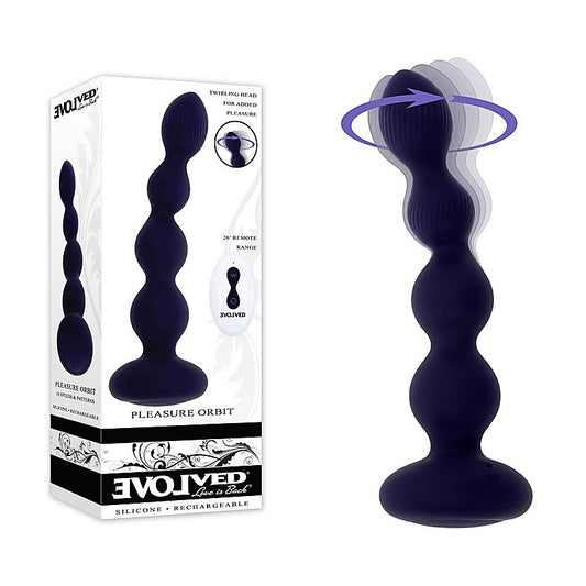Pleasure Orbit Twirling & Vibrating Anal Beads by Evolved - Anal Beads and Balls