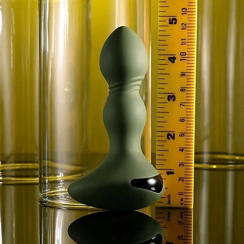 Lieutenant Vibrating Anal Plug Green by Evolved - Butt Plugs
