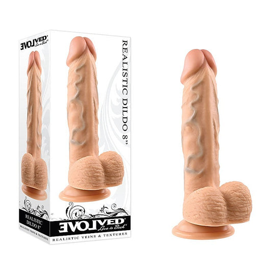 Evolved REALISTIC DILDO 8'' LIGHT Dong - Realistic Dildos