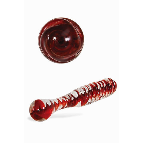 Sweetheart Swirl Glass Dildo by Adam & Eve Sextoys - Glass Sex Toys