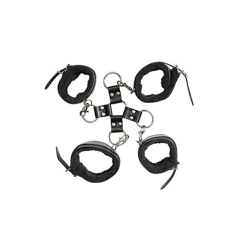 Hog Tie Restraints Black by Adam & Eve - Cuffs And Restraints