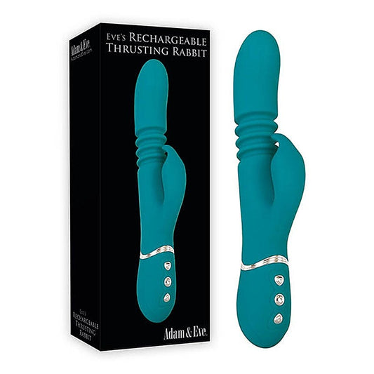 Eve's USB Rechargeable Thrusting Rabbit Vibrator - Rabbit Vibrators