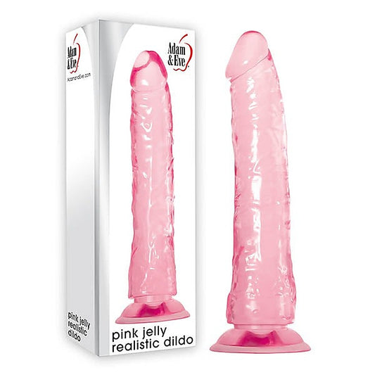 Pink Jelly Realistic Dildo 21cm by Adam & Eve Sextoys - Realistic Dildos