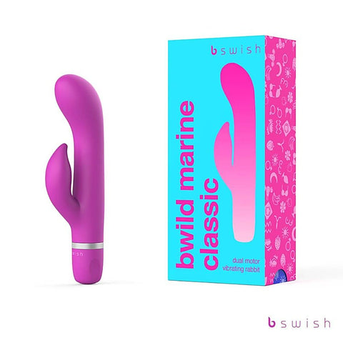 B Swish Bwild Classic Marine 15.2 cm Vibrating Rabbit Massager Dual Motor - Rabbit Vibrators