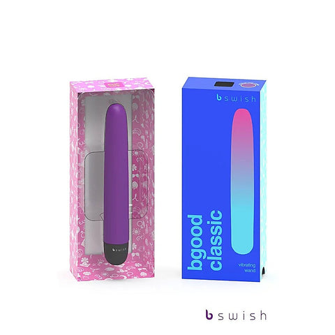 B Swish Bgood Classic Bullet Vibrator Purple 5 Speed Waterproof Sex Toy - Bullet Vibrators