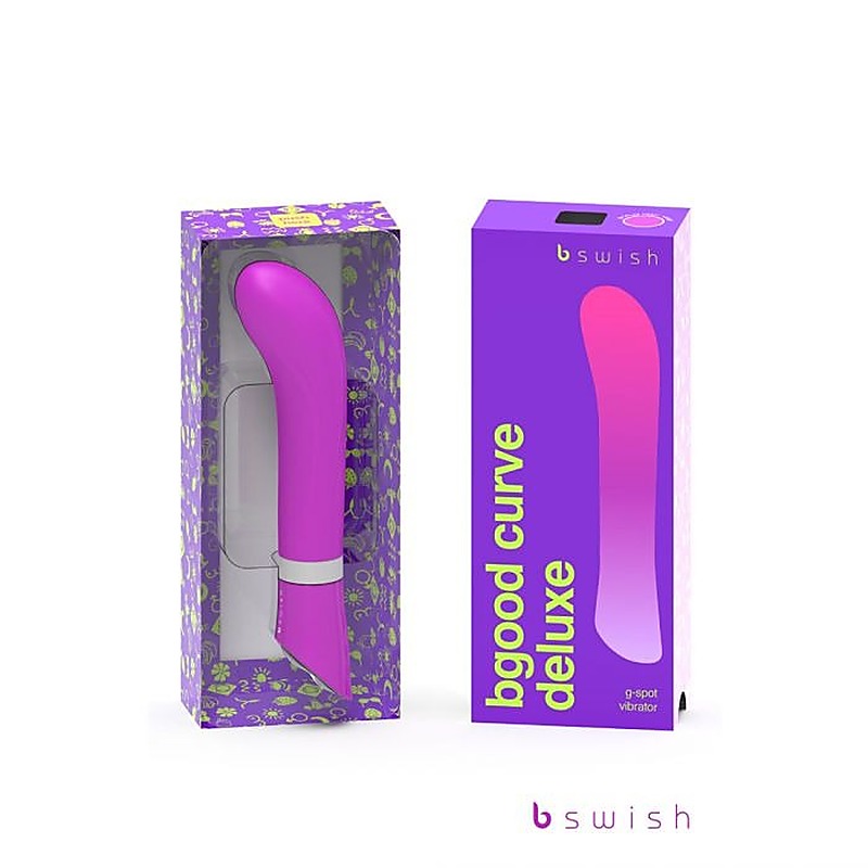 B Swish Bgood Curve Deluxe Multi Function G Spot Vibrator Violet Curved Design - G-Spot Vibrators